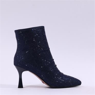 Una Healy Piano Picker High Heel Boot - Navy Sparkle